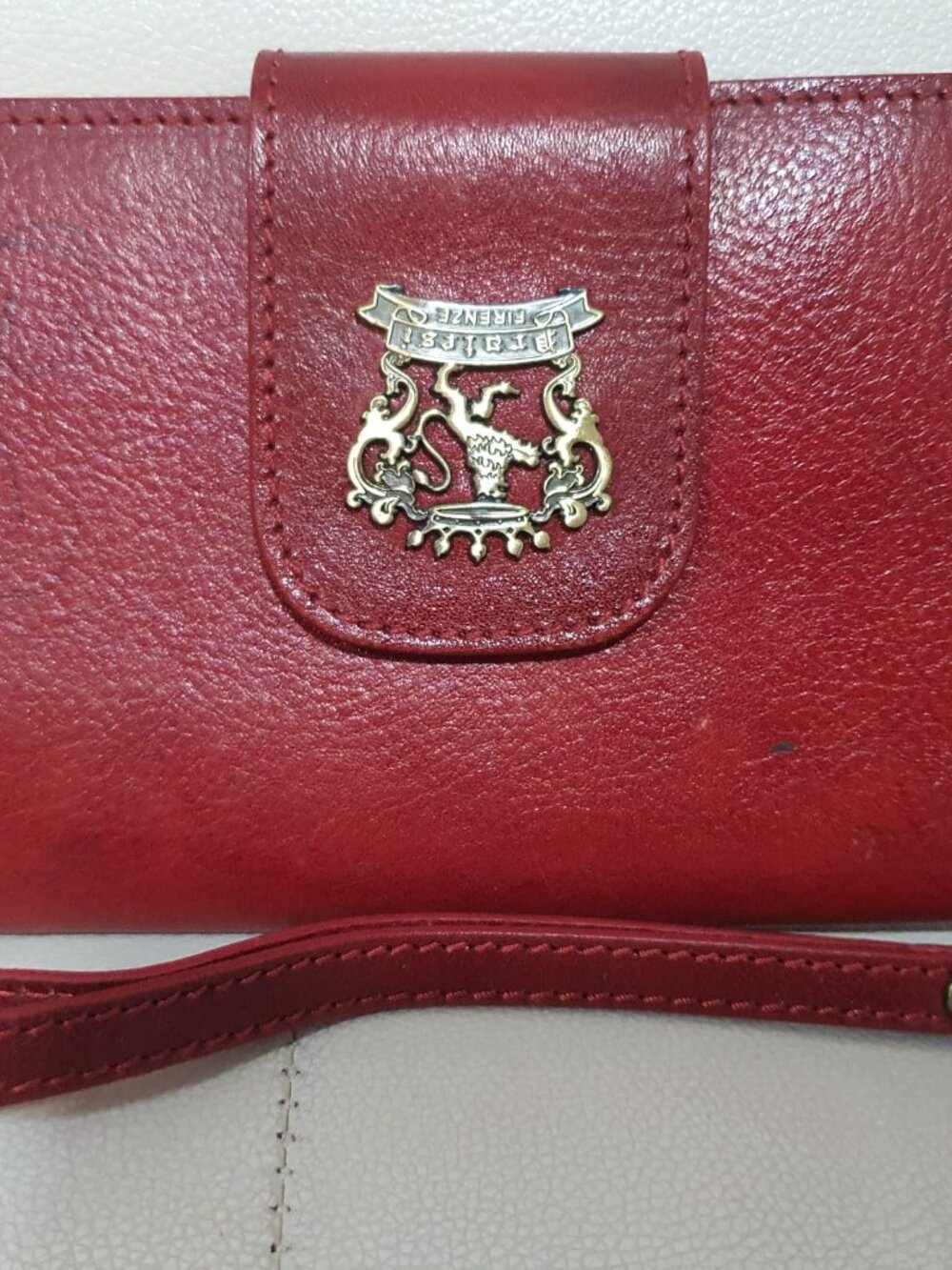 Pratesi Firenze Red Italian Leather Wristlet Wallet/Clutch – NWOT - Picture 11 of 11